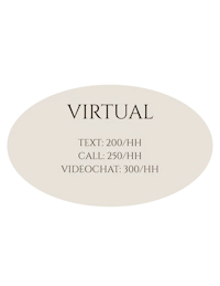 an oval label with the word virtual on it